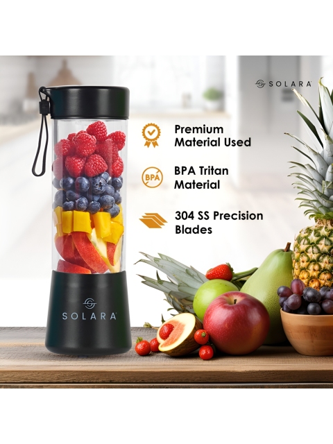Solara Black Blendkwik Portable Blender 450 ml - Image 3