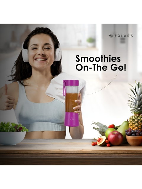 Solara Black Blendkwik Portable Blender 450 ml - Image 6