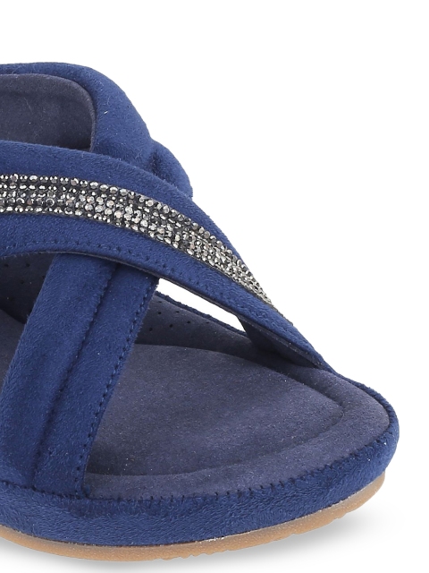 Catwalk Embellished Suede Wedge Heels - Image 5