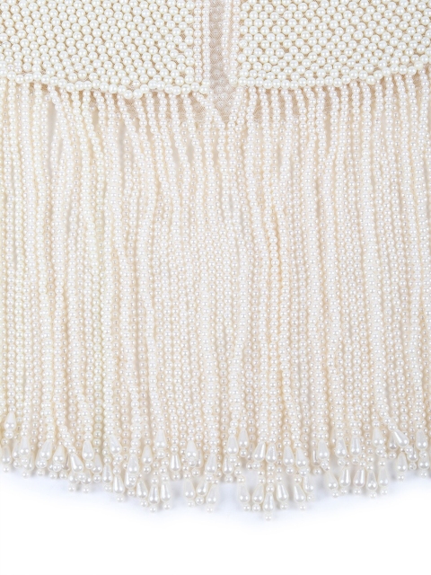 ODETTE Embellished Beads Beaded Cape Shrug - Image 7