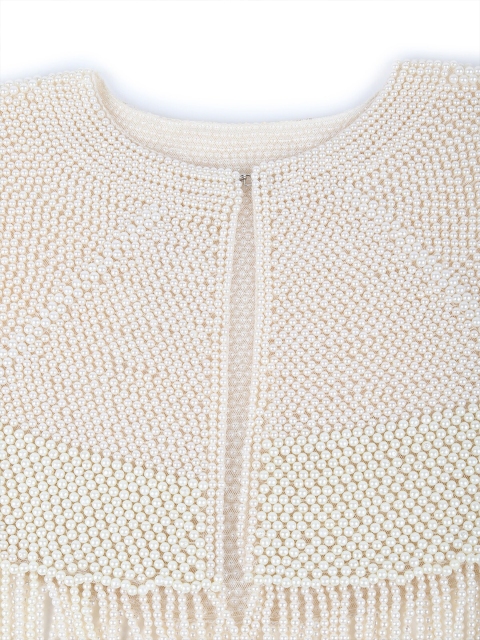 ODETTE Embellished Beads Beaded Cape Shrug - Image 5