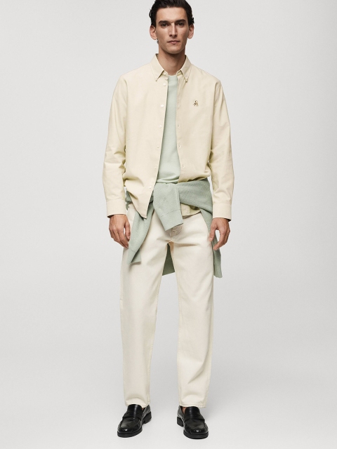 MISCHIEF MONKEY Classic Tailored Fit Button-Down Collar Casual Shirt - Image 5