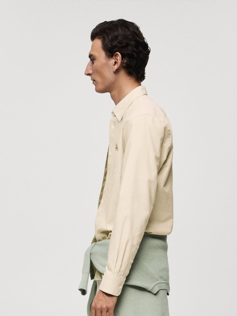 MISCHIEF MONKEY Classic Tailored Fit Button-Down Collar Casual Shirt - Image 3