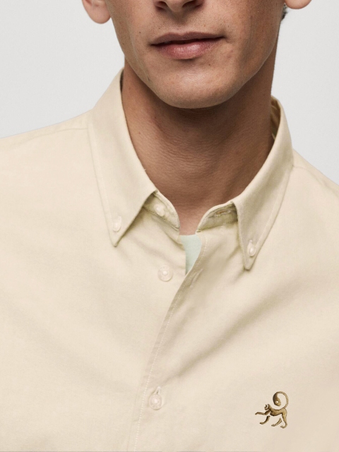 MISCHIEF MONKEY Classic Tailored Fit Button-Down Collar Casual Shirt - Image 2