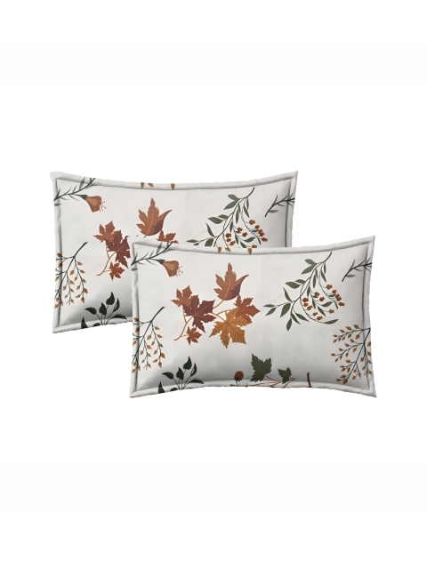 RRC Cream-Coloured Floral Polycotton 4 Pieces Double King Regular Bedding Set - Image 3