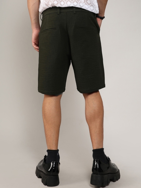 Campus Sutra Men Mid-Rise Tailored Shorts - Image 3