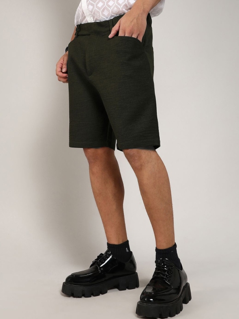 Campus Sutra Men Mid-Rise Tailored Shorts - Image 2