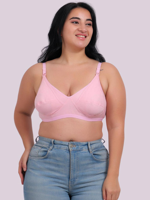 Fabme Plus Size Full Coverage Cotton Maternity Bra with All Day Comfort