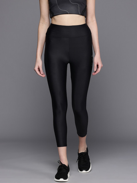 HRX by Hrithik Roshan Rapid-Dry Three-Fourth Length Training or Gym Tights