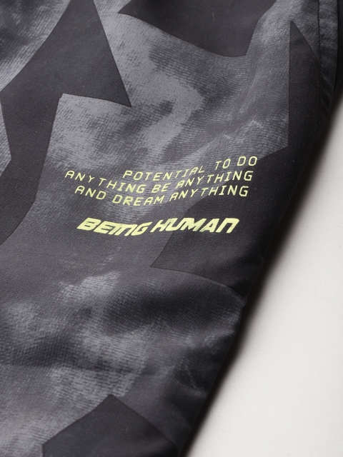 Being Human Plus Size Geometric Printed Joggers - Image 7