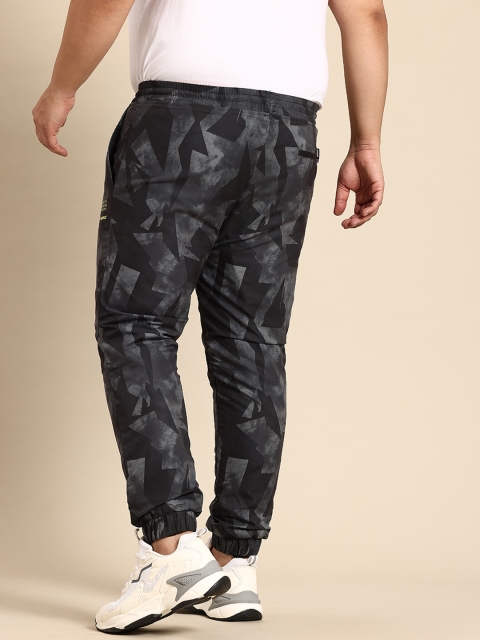 Being Human Plus Size Geometric Printed Joggers - Image 3