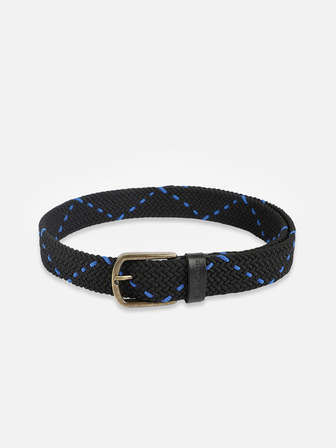 SIMON CARTER LONDON Men Textured Genuine Leather Belt