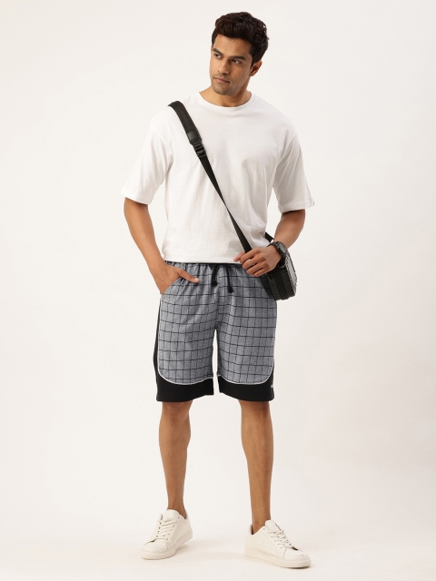 ARISE Men Checked Regular Shorts - Image 4