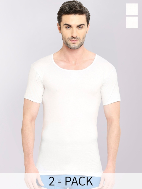 VIP Pack Of 2 Pure Cotton Innerwear Vests VP-MI-VS-SPWRS-10P-PO2-95