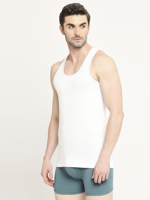 VIP Men Pack of 2 Snug Fit Pure Cotton Innerwear Vests VP-MI-VS-NWBRN-10P-PO2-80 - Image 2