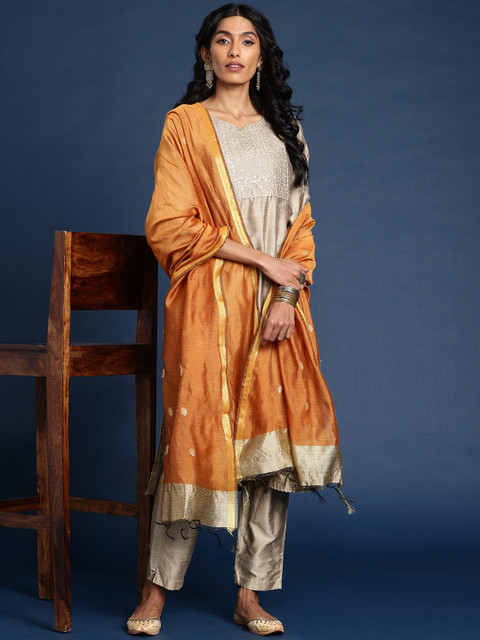 Taavi Woven Design Handloom Dupatta