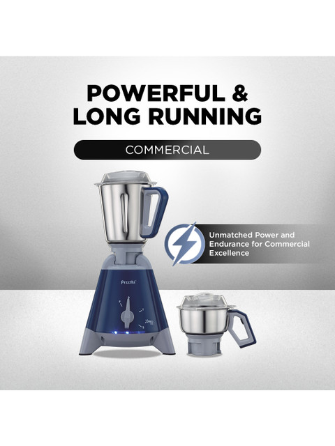 Preethi Blue Stainless Steel Juicer Mixer Grinder-1300W - Image 3