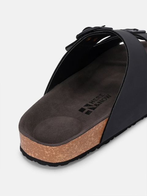 HERE&NOW Men Buckle Detailed Comfort Sandals - Image 7