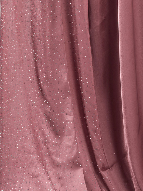 Mitera Embellished Beads and Stones Satin Saree - Image 6