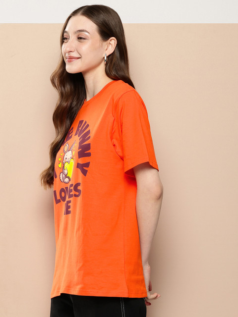 Difference of Opinion Graphic Printed Oversized Pure Cotton T-shirt - Image 3