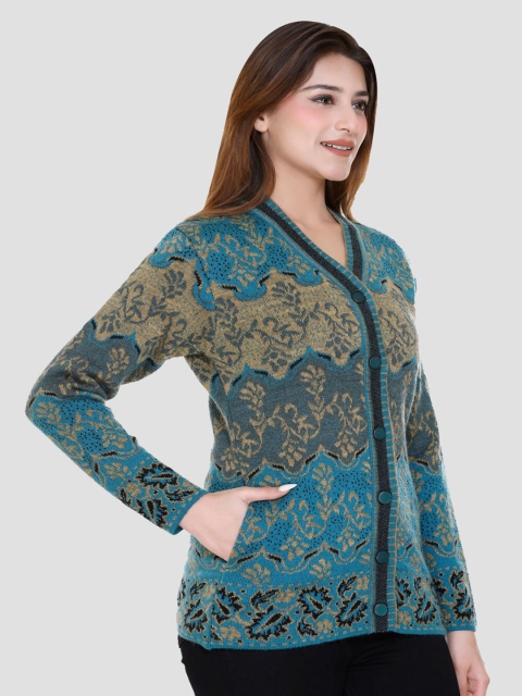 aarbee Floral Printed Cardigan Sweaters - Image 3