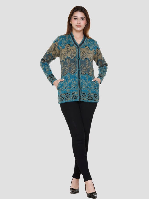 aarbee Floral Printed Cardigan Sweaters - Image 5