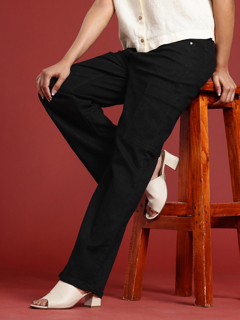 all about you Women Straight Fit High-Rise Stretchable Jeans