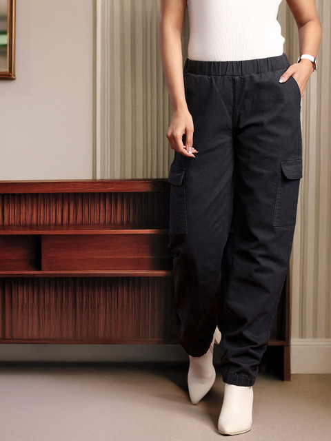 all about you Women Elasticated Stretchable Straight Fit Jogger