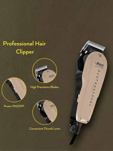 ASBAH Professional Corded Trimmer With 8 Guide Comb - Image 3