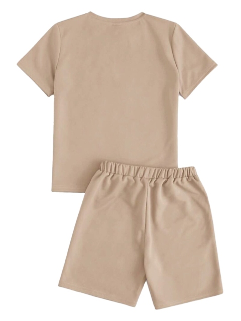 x2o Kids Printed Pure Cotton T-shirt With Shorts - Image 4