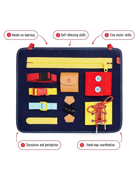 Kidology Unisex Kids Montessori Busy Board Toys - Image 4