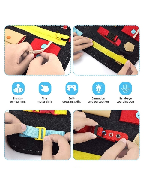 Kidology Unisex Kids Montessori Busy Board Toys - Image 5