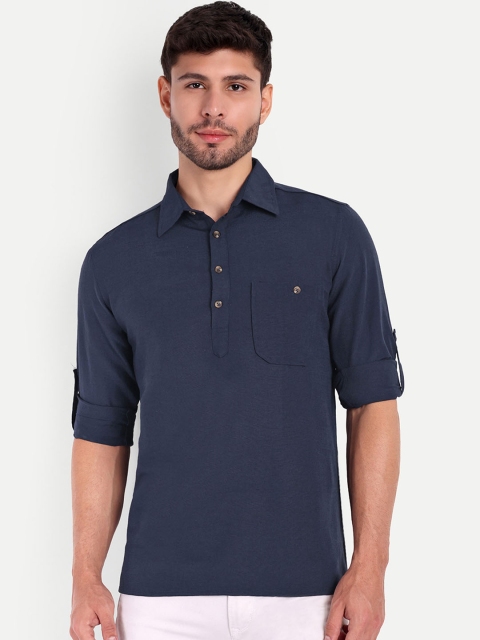 Springberry Men Thread Work Handloom Pathani Kurta