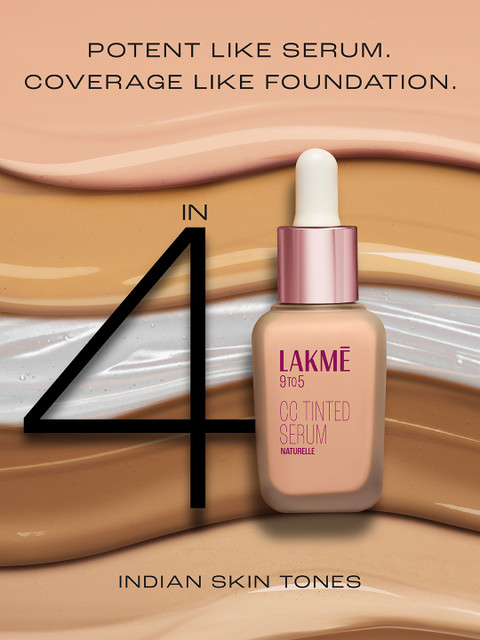 Lakme CC Tinted Serum with 2% Hyaluronic Acid 30ml - Naturelle - Image 8