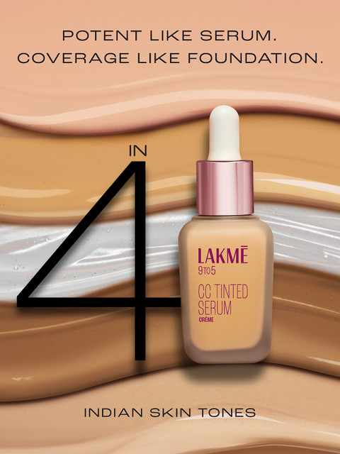 Lakme CC Tinted Serum with 2% Hyaluronic Acid 30ml - Creme - Image 8