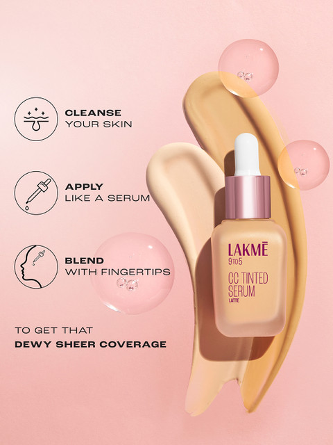 Lakme CC Tinted Serum with 2% Hyaluronic Acid 30ml - Creme - Image 6
