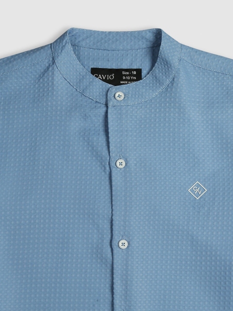 CAVIO Boys Comfort Faded Opaque Faded Cotton Casual Shirt - Image 4