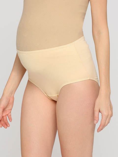 Evamomies Women Solid Anti Bacterial Maternity Brief - Image 3