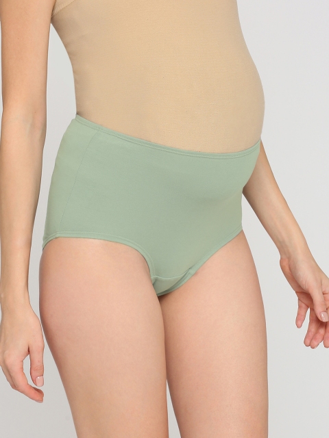 Evamomies Women Solid Anti Bacterial Maternity Brief - Image 2
