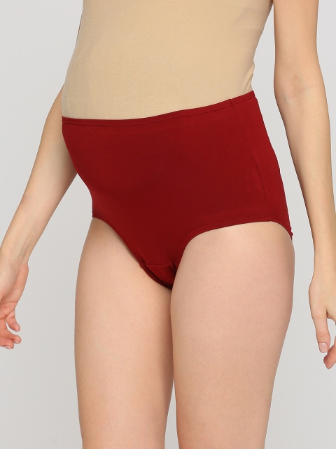 Evamomies Women Solid Anti Bacterial Maternity Brief - Image 3