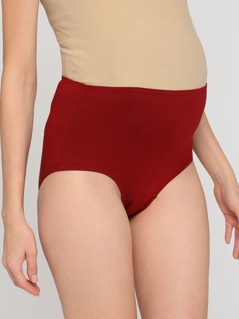 Evamomies Women Solid Anti Bacterial Maternity Brief - Image 2