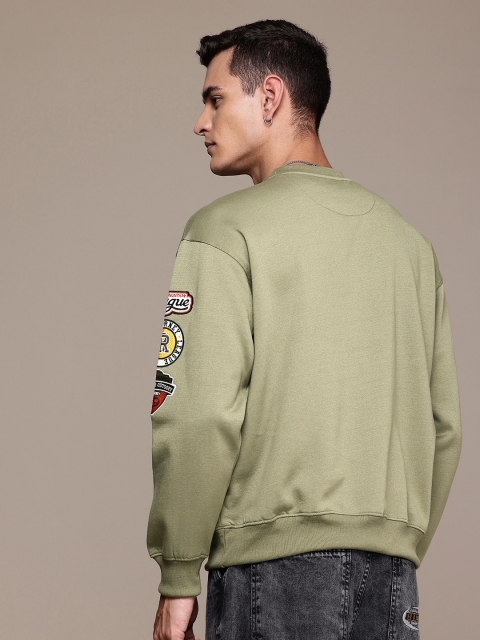 The Roadster Life Co. Applique Detailed Relaxed Fit Sweatshirts - Image 4