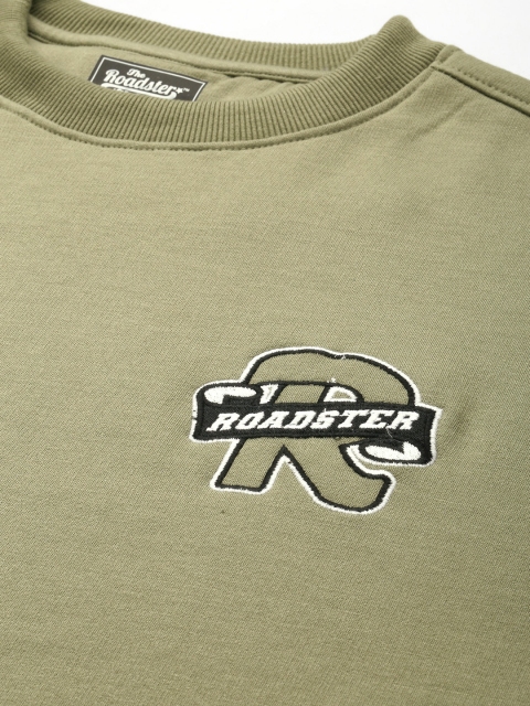 The Roadster Life Co. Applique Detailed Relaxed Fit Sweatshirts - Image 2