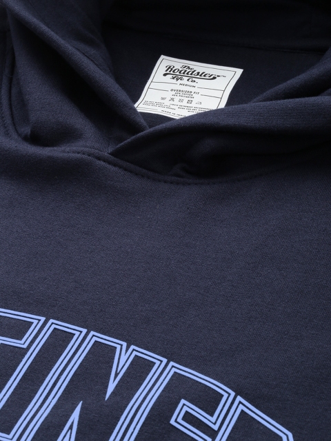 The Roadster Life Co. Printed Hooded Oversized Fit Sweatshirt - Image 2