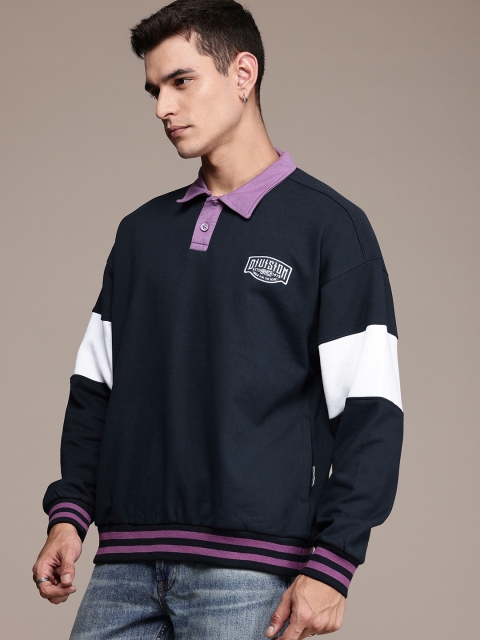 The Roadster Life Co. Shirt Collar Oversized Fit Sweatshirt - Image 3
