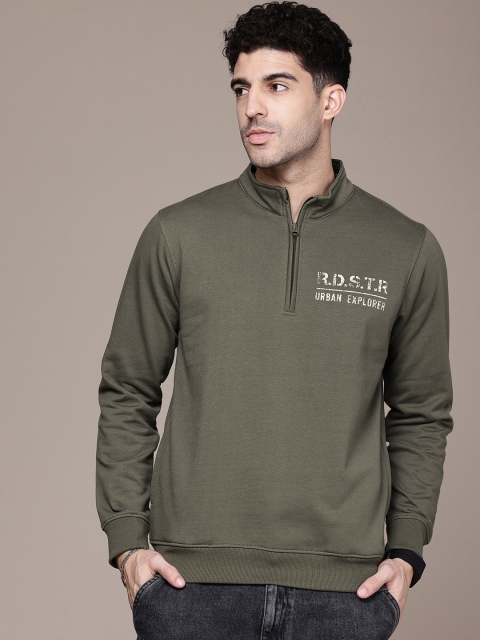 The Roadster Life Co. Typography Printed Mock Collar Sweatshirt - Image 3