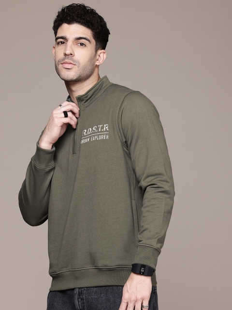 The Roadster Life Co. Typography Printed Mock Collar Sweatshirt - Image 4