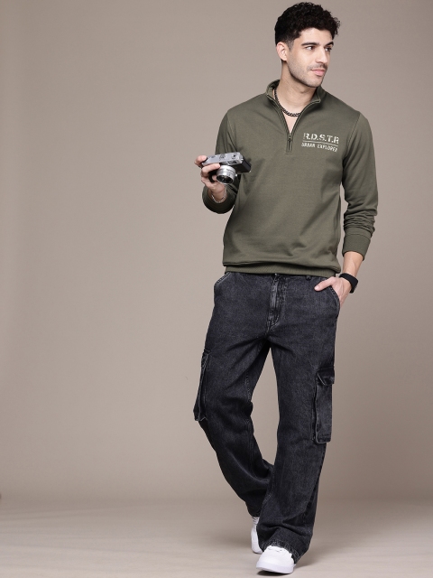 The Roadster Life Co. Typography Printed Mock Collar Sweatshirt - Image 5