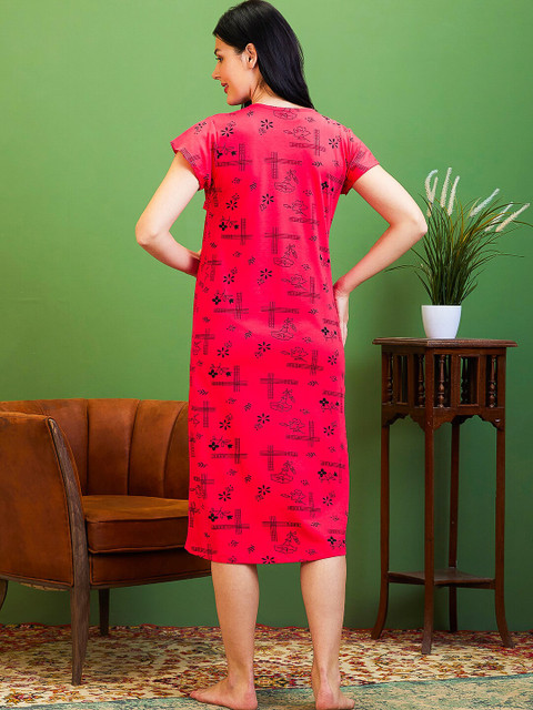 AV2 Floral Printed Maternity Nightdress - Image 6