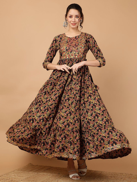 WOMENCLICK Women Paisley Yoke Design Anarkali Kurta